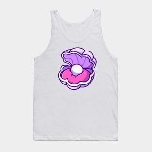 Cute Pearl Shell Cartoon Tank Top